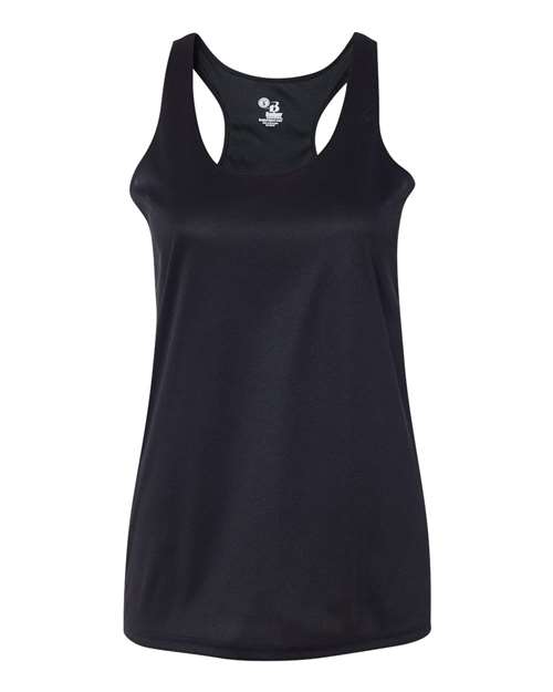 Badger 4166 Women’s B-Core Racerback Tank Top - Black