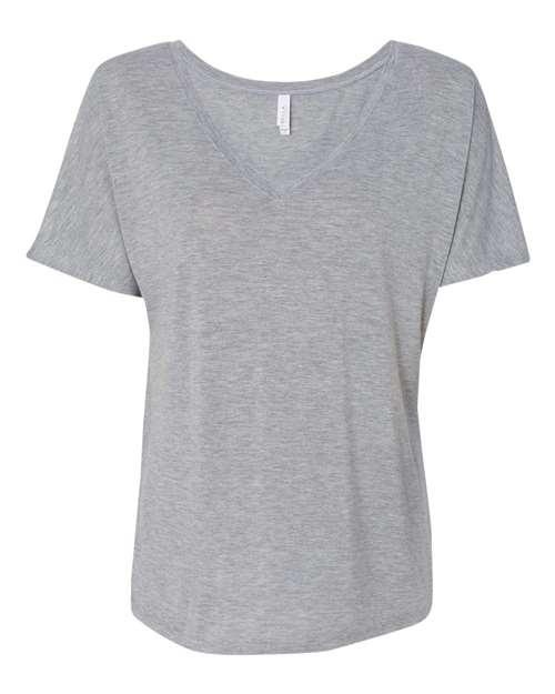 BELLA + CANVAS 8815 Women’s Slouchy V-Neck Tee - Athletic Heather