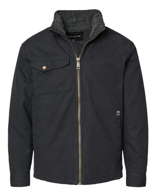 DRI DUCK 5037 Men's Endeavor Canyon Cloth™ Canvas Jacket with Sherpa Lining - Black