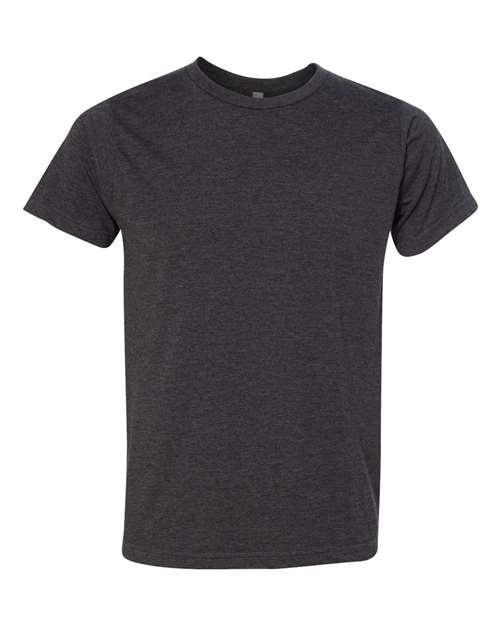 Bayside 5010 Unisex USA-Made 50/50 Fine Jersey T-Shirt - Heather Charcoal