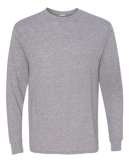 JERZEES 21MLR Unisex Dri-Power® Performance Long Sleeve T-Shirt - Athletic Heather