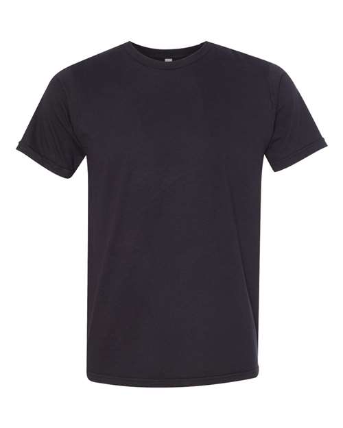 Bayside 5000 Unisex USA-Made Fine Jersey T-Shirt - Black