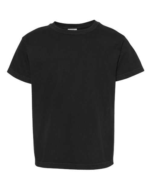 Comfort Colors 9018 Youth Garment-Dyed Heavyweight T-Shirt - Black