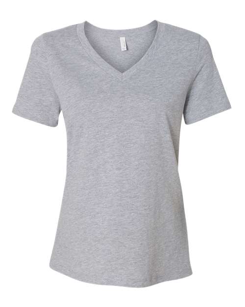 BELLA + CANVAS 6405CVC Women's Relaxed Heather CVC V-Neck Tee - Athletic Heather