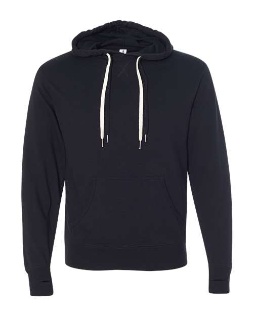 Independent Trading Co. PRM90HT Unisex Midweight French Terry Hooded Sweatshirt - Black