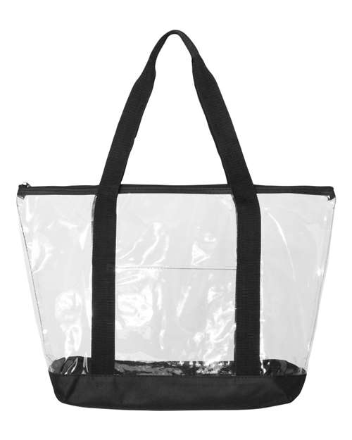 Liberty Bags 7009 Clear Boat Tote - Black