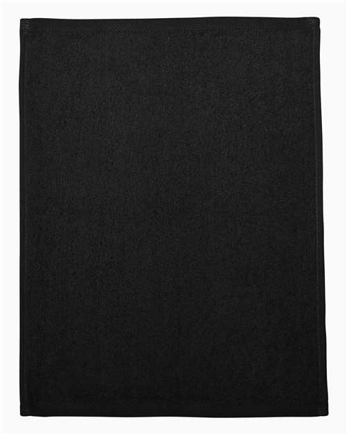 Q-Tees T600 Hemmed Fingertip Towel - Black