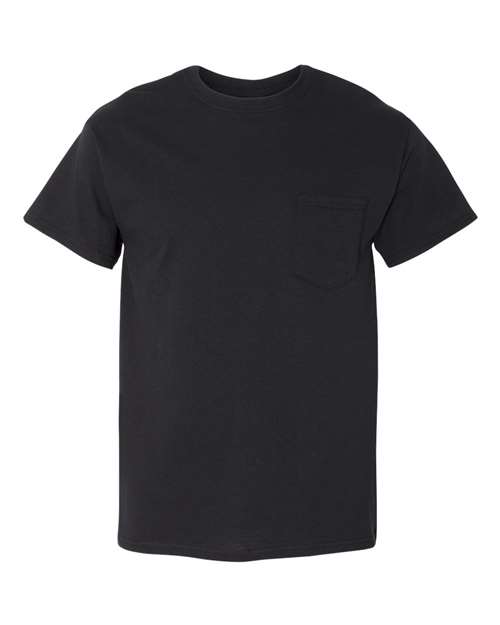 Gildan 5300 Unisex Heavy Cotton™ Pocket T-Shirt - Black