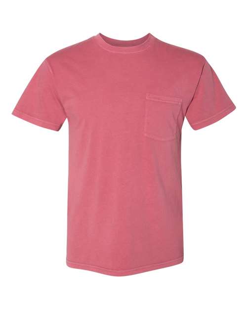 Next Level 7415 Unisex Inspired Dye Pocket Tee - Smoked Paprika