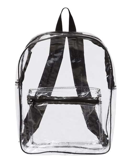 Liberty Bags 7010 Clear PVC Backpack - Black