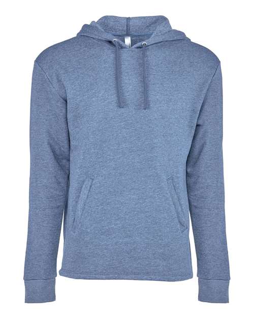 Next Level 9300 Unisex Malibu Welt Pocket Hoodie Sweatshirt - Heather Bay Blue