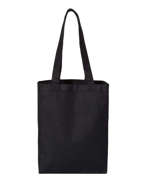 Q-Tees Q1000 12L Gussetted Shopping Bag - Black
