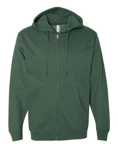 Independent Trading Co. SS4500Z Unisex Midweight Full-Zip Hooded Sweatshirt - Alpine Green
