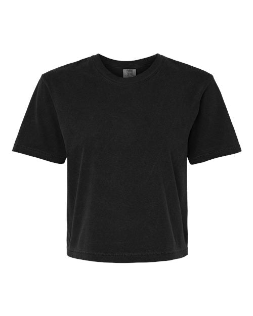 Comfort Colors 3023CL Women's Garment-Dyed Heavyweight Boxy T-Shirt - Black