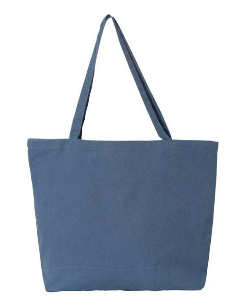 Liberty Bags 8507 Seaside Pigment-Dyed Large Tote - Blue Jean