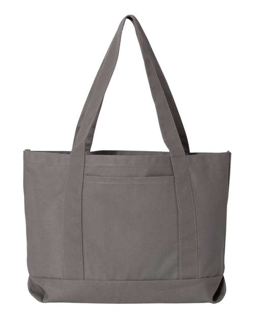 Liberty Bags 8870 Seaside Cotton Pigment Dyed Resort Tote - Grey