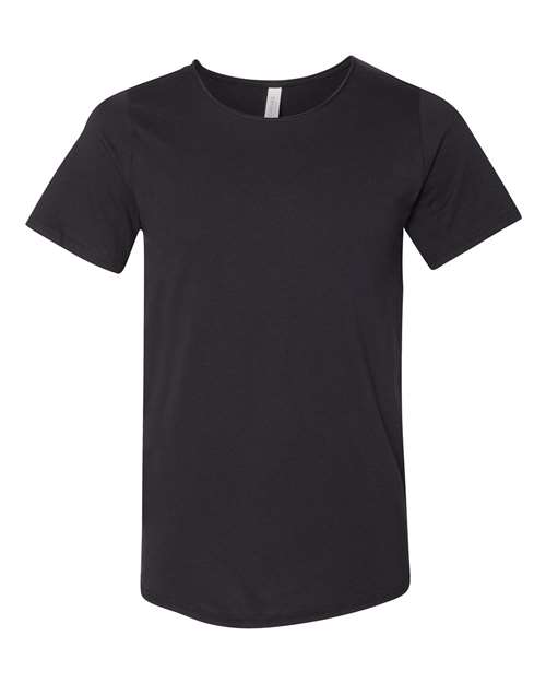 BELLA + CANVAS 3014 Unisex Raw Neck Tee - Black