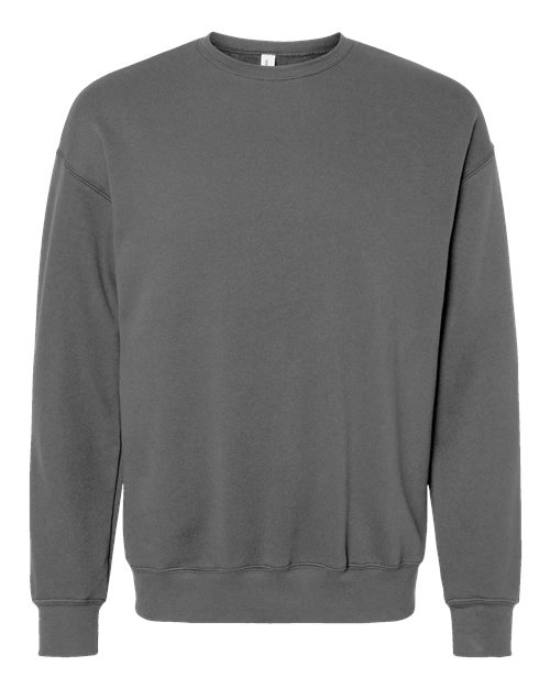 BELLA + CANVAS 3945 Unisex Sponge Fleece Drop Shoulder Crewneck Sweatshirt - Asphalt