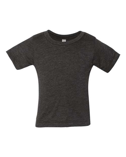 BELLA + CANVAS 3413B Infant Triblend Tee - Charcoal Black Triblend