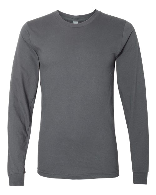 American Apparel 2007 Unisex Fine Jersey Long Sleeve Tee - Asphalt