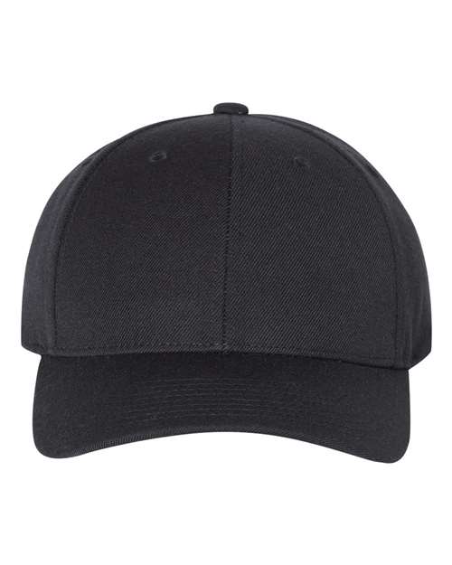 YP Classics 6789M Premium Curved Bill Snapback Cap - Black
