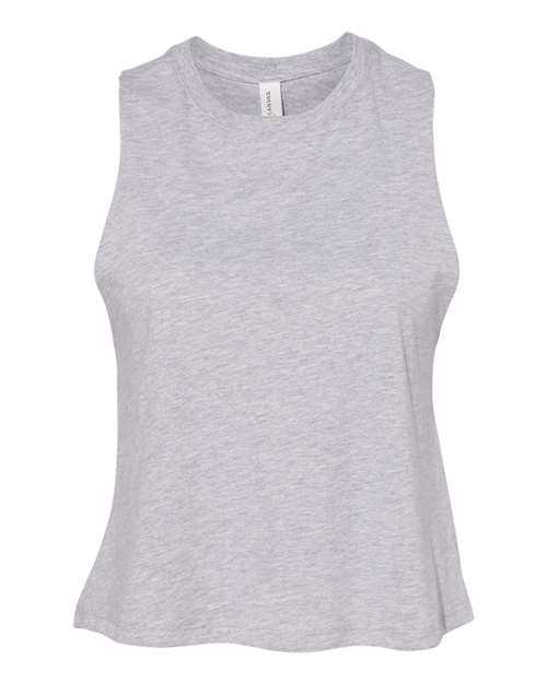 BELLA + CANVAS 6682 Women's Racerback Crop Tank - Athletic Heather