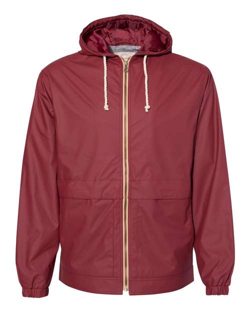 Weatherproof 193910 Unisex Vintage Hooded Rain Jacket - Biking Red