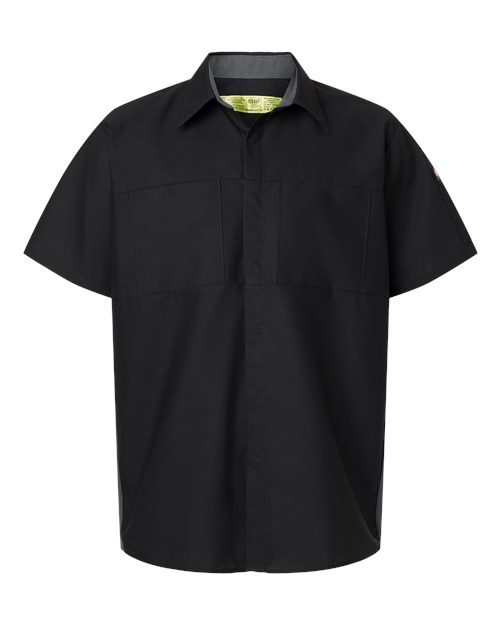 Red Kap SY42 Men's Performance Plus Short Sleeve Shirt With Oilblok Technology