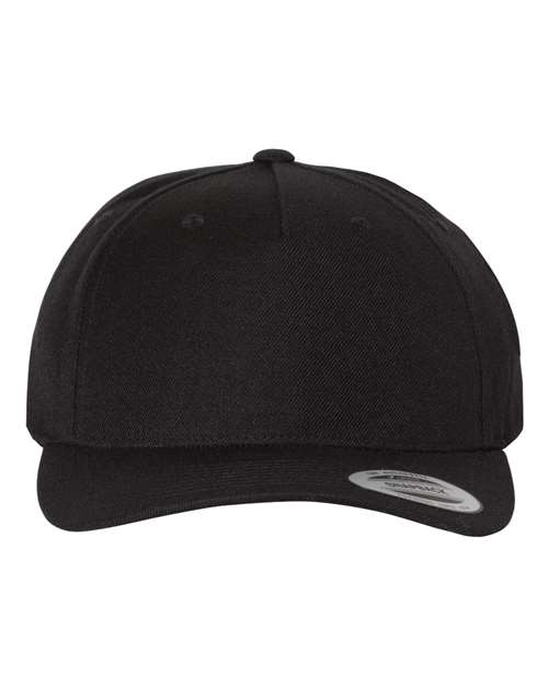 YP Classics 5789M Premium Five-Panel Curved Bill Snapback Cap