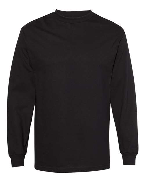 American Apparel 1304 Unisex Heavyweight Cotton Long Sleeve Tee - Black
