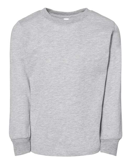 BELLA + CANVAS 3501T Toddler Jersey Long Sleeve Tee - Athletic Heather