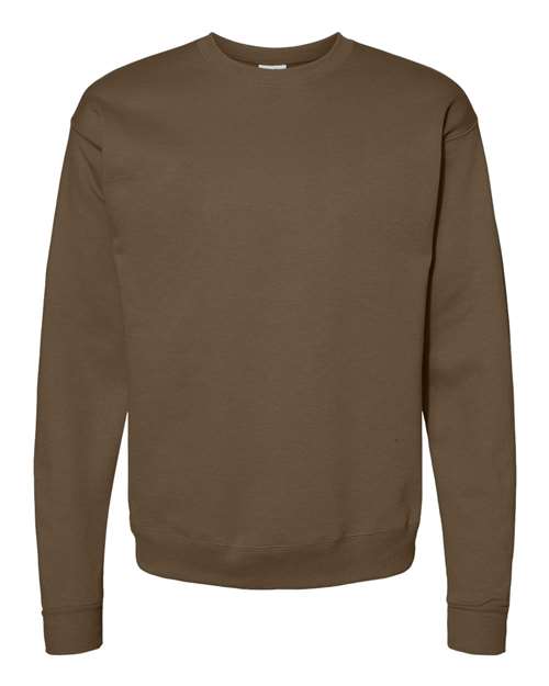 Hanes P160 Unisex EcoSmart® Crewneck Sweatshirt - Army Brown