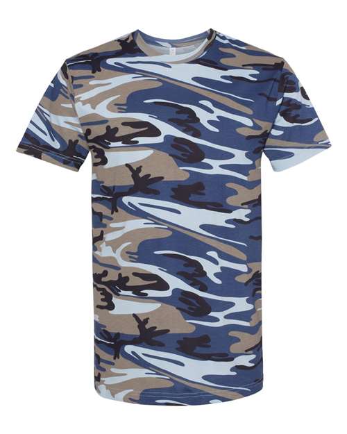 Code Five 3907 Unisex Camo Tee - Blue Woodland