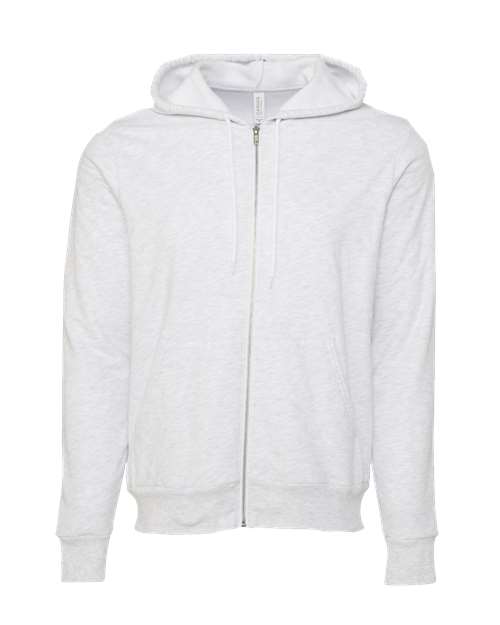 BELLA + CANVAS 3739 Unisex Sponge Fleece Full-Zip Hoodie Sweatshirt