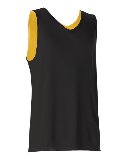 Alleson Athletic 506CR Men's Reversible Tank - Black/ Gold
