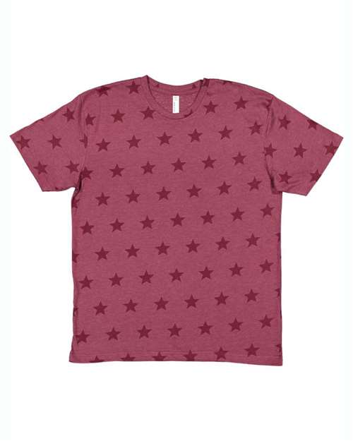 Code Five 3929 Unisex Star Print Tee