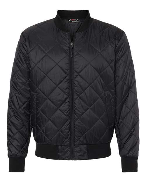 Weatherproof 21752 Men's HeatLast™ Quilted Packable Bomber - Black