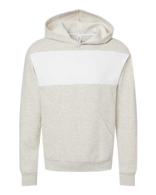 JERZEES 98CR Unisex Nublend® Billboard Hooded Sweatshirt - Oatmeal Heather/ White