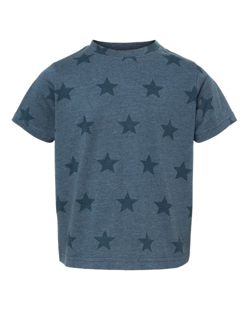 Code Five 3029 Toddler Star Print Tee - Denim Star