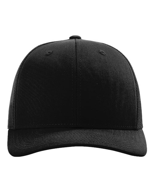 Richardson 112RE Sustainable Trucker Cap - Black