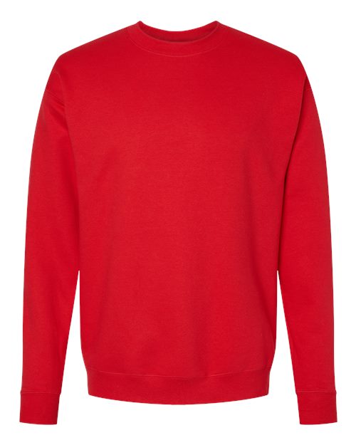 Hanes RS160 Unisex Perfect Sweats Crewneck Sweatshirt - Athletic Red