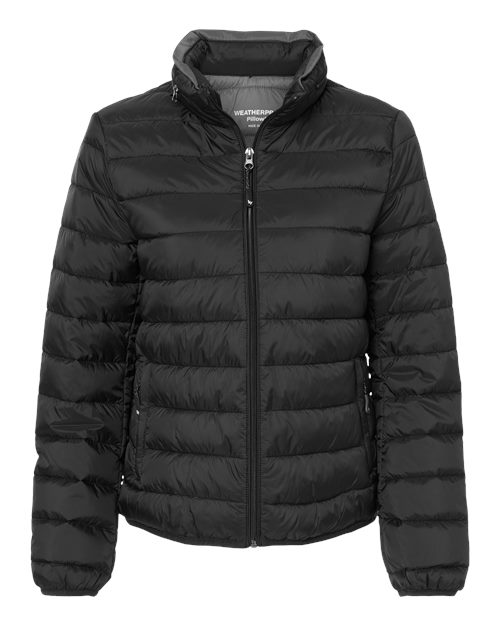 Weatherproof 211137 Women's PillowPac Puffer Jacket - Black