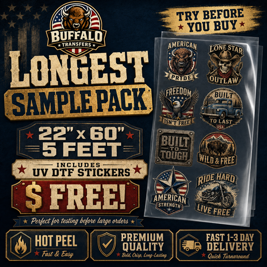 DTF & UV DTF Sample Pack | Test Premium Transfers Before Ordering