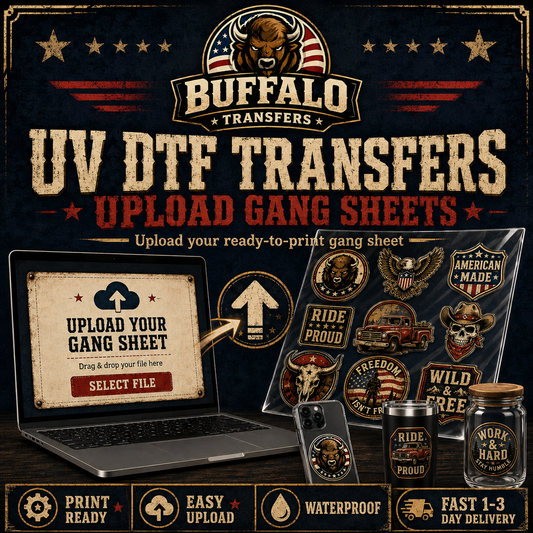 Upload UV DTF 3D Sticker Gang Sheet