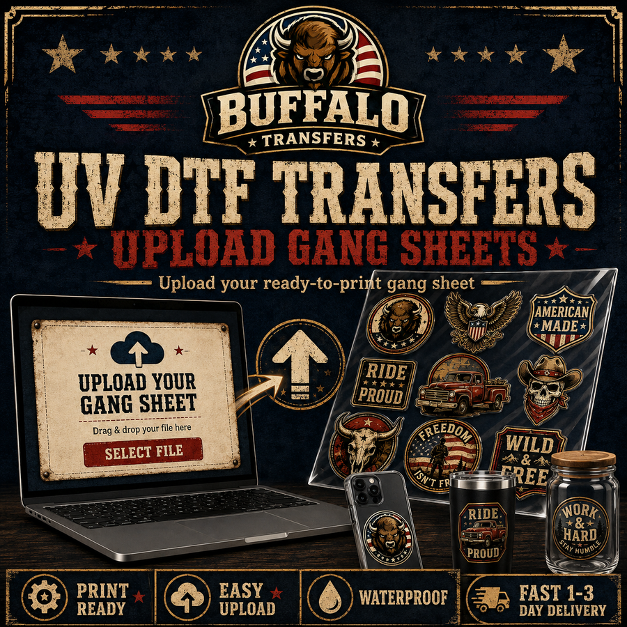 Upload a UV DTF Gang Sheet