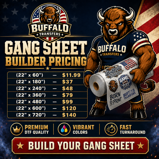 Build DTF Transfers Gang Sheet