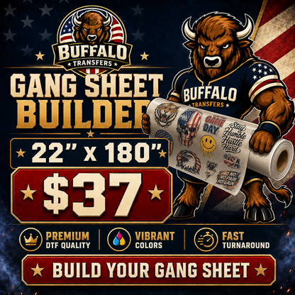 Build DTF Transfers Gang Sheet